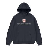 Play for HIS Glory Premium Heavyweight High Neck Unisex Hoodie in Black
